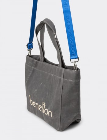 Benetton Gri Kadın Omuz Çantası