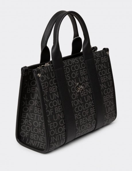 Benetton Siyah Kadın El Çantası