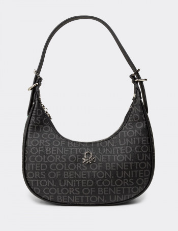 Benetton Siyah Kadın Omuz Çantası
