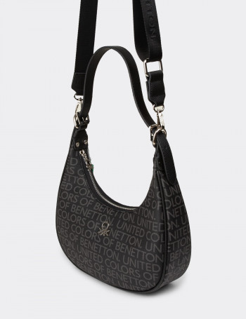 Benetton Siyah Kadın Omuz Çantası