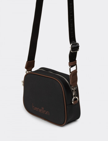 Benetton Siyah Kadın Omuz Çantası