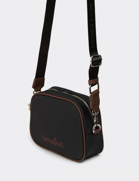 Benetton Siyah Kadın Omuz Çantası