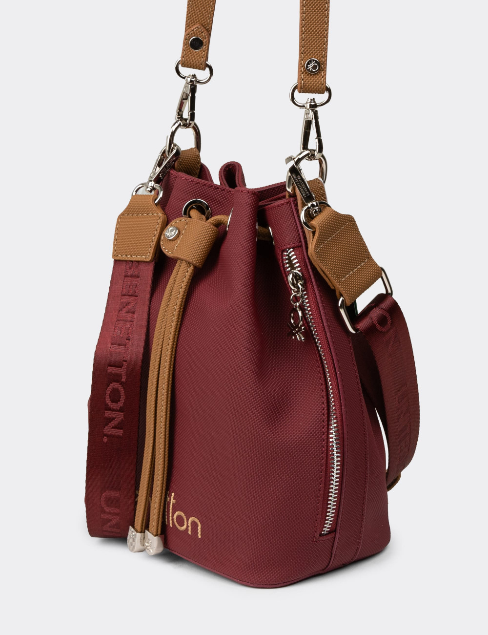 Benetton Bordo Kadın Kol Çantası - B1650ZBRDY01 Benetton Bordo Kadın Kol Çantası - B1650ZBRDY01