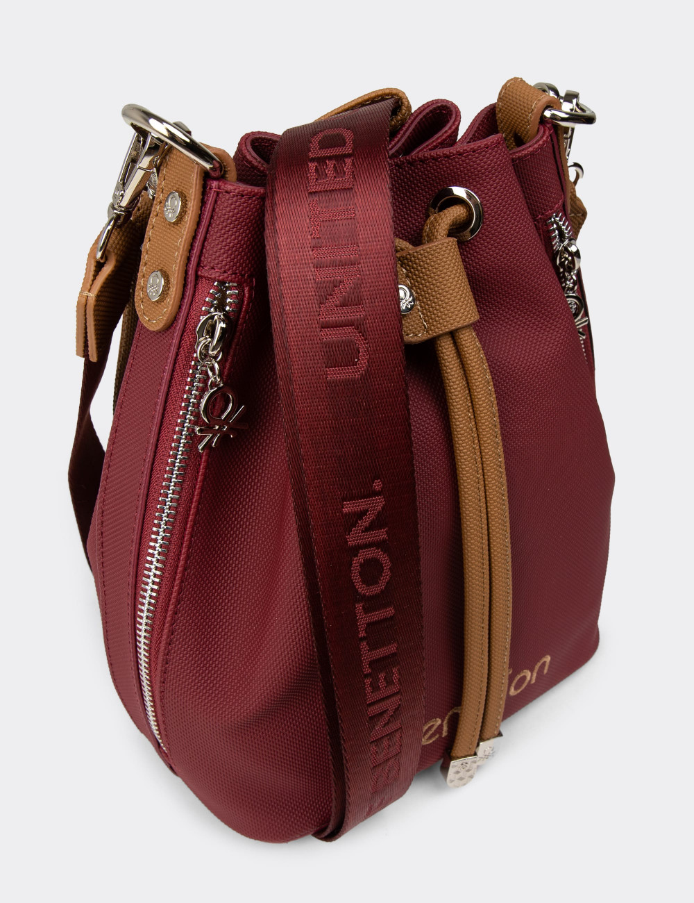 Benetton Bordo Kadın Kol Çantası - B1650ZBRDY01 Benetton Bordo Kadın Kol Çantası - B1650ZBRDY01