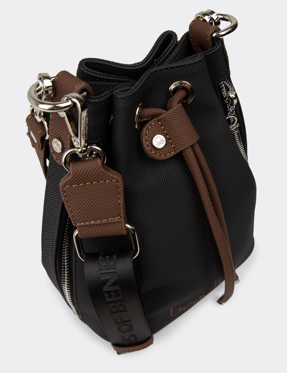 Benetton Siyah Kadın Kol Çantası - B1650ZSYHY01 Benetton Siyah Kadın Kol Çantası - B1650ZSYHY01