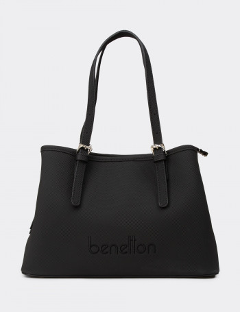 Benetton Siyah Kadın Omuz Çantası