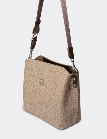 Benetton Vizon Rengi Kadın Omuz Çantası