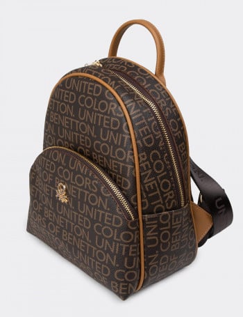 Benetton Kahverengi Kadın Sırt Çantası