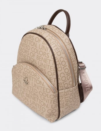 Benetton Vizon Rengi Kadın Sırt Çantası - B1698ZVZNY01