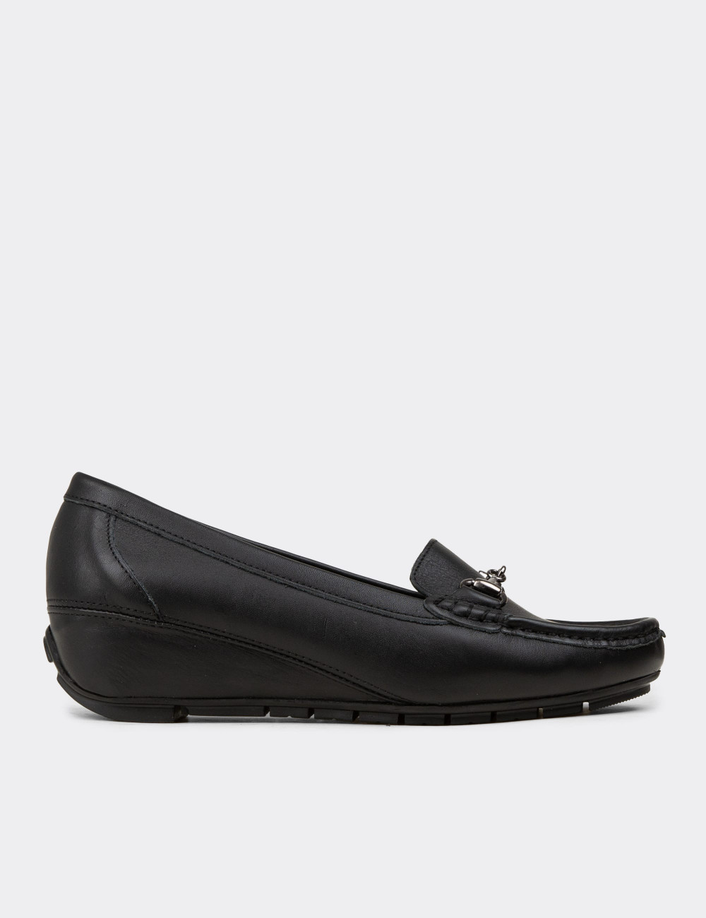 Kadın Hakiki Deri Siyah Günlük Ayakkabı - DL747ZSYHC03