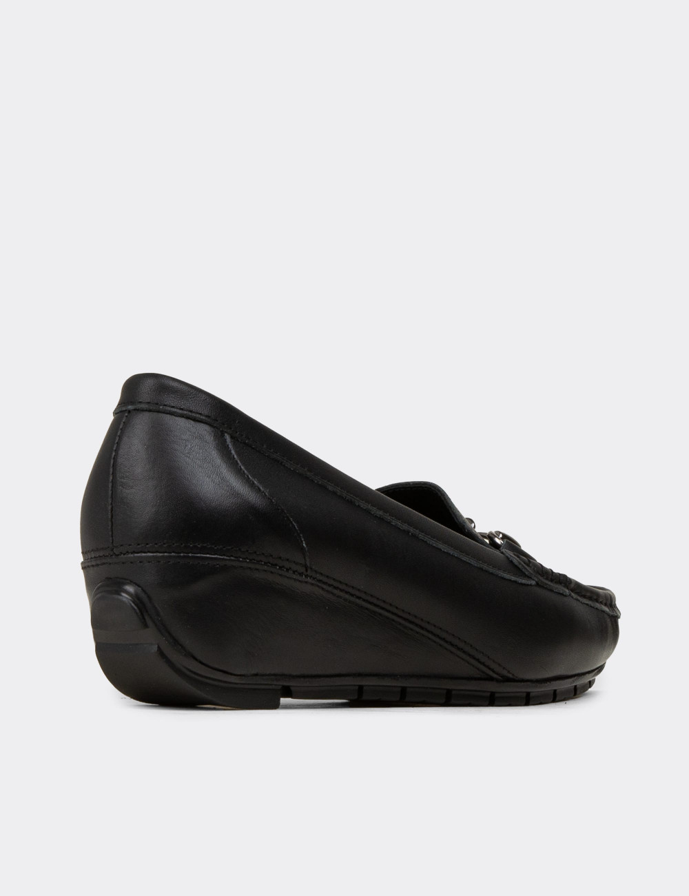 Kadın Hakiki Deri Siyah Günlük Ayakkabı - DL747ZSYHC03