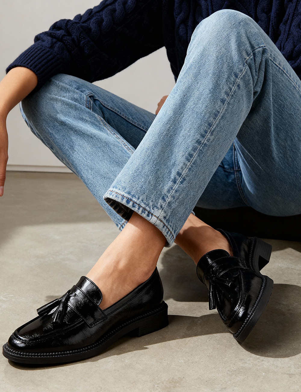 Kadın Rugan Siyah Makosen - K0907ZSYHC03