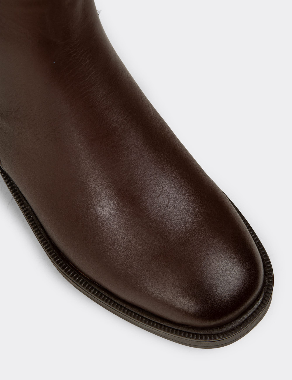 Kadın Hakiki Deri Kahverengi Chelsea Bot - M2173ZKHVC01