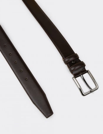 Hakiki Deri Kahverengi Erkek Kemer - TB004MKHVW01