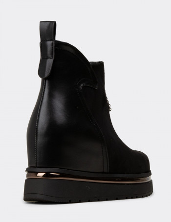 Kadın Siyah Gizli Topuk Bot - 25101ZSYHC01