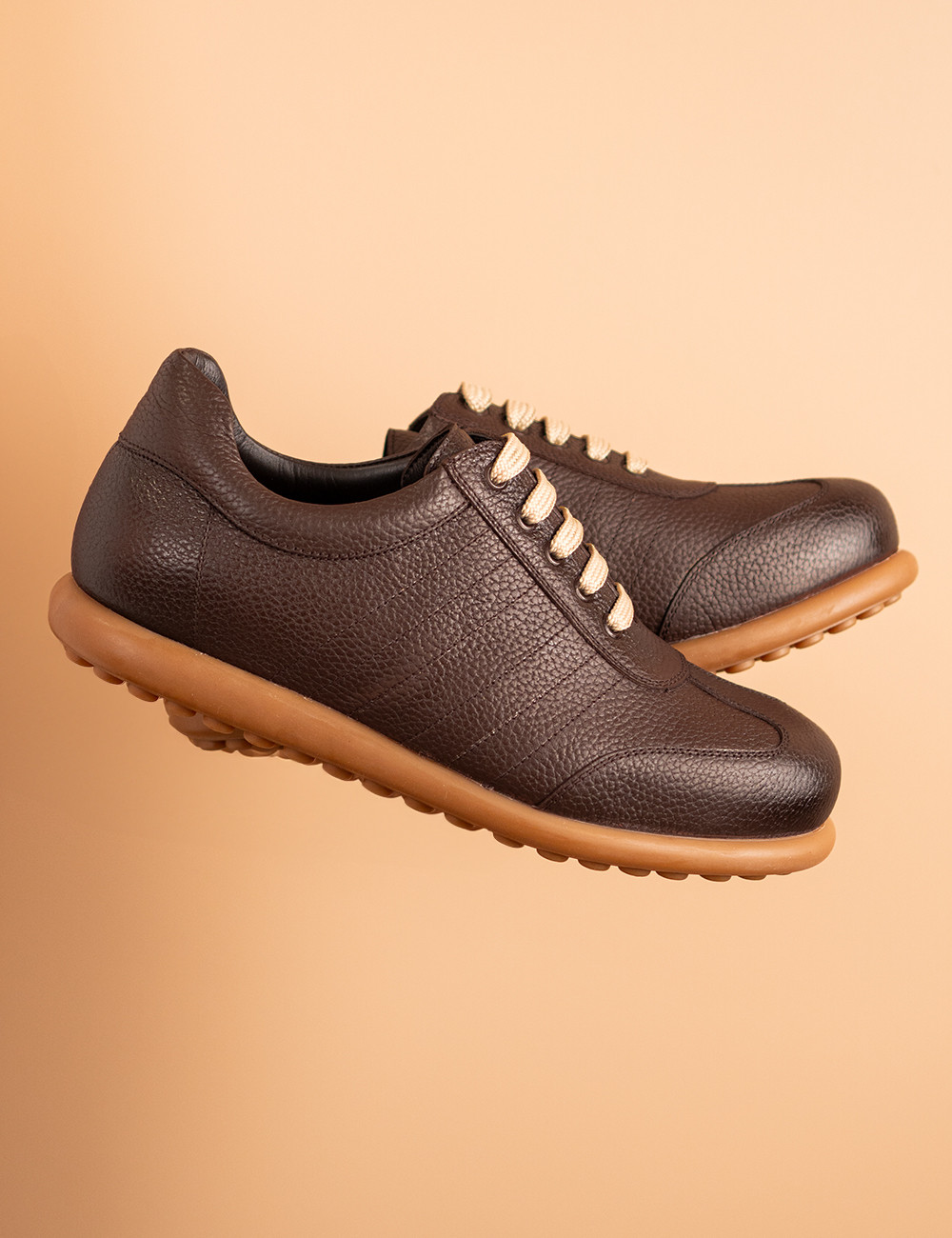 Erkek Hakiki Deri Kahverengi Günlük Ayakkabı - 01826MKHVC32