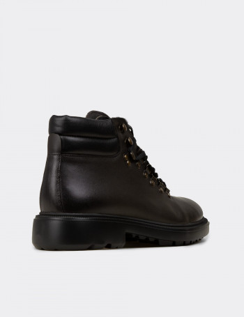 Erkek Haki Renk Hakiki Deri Bot - 01923MHAKE01