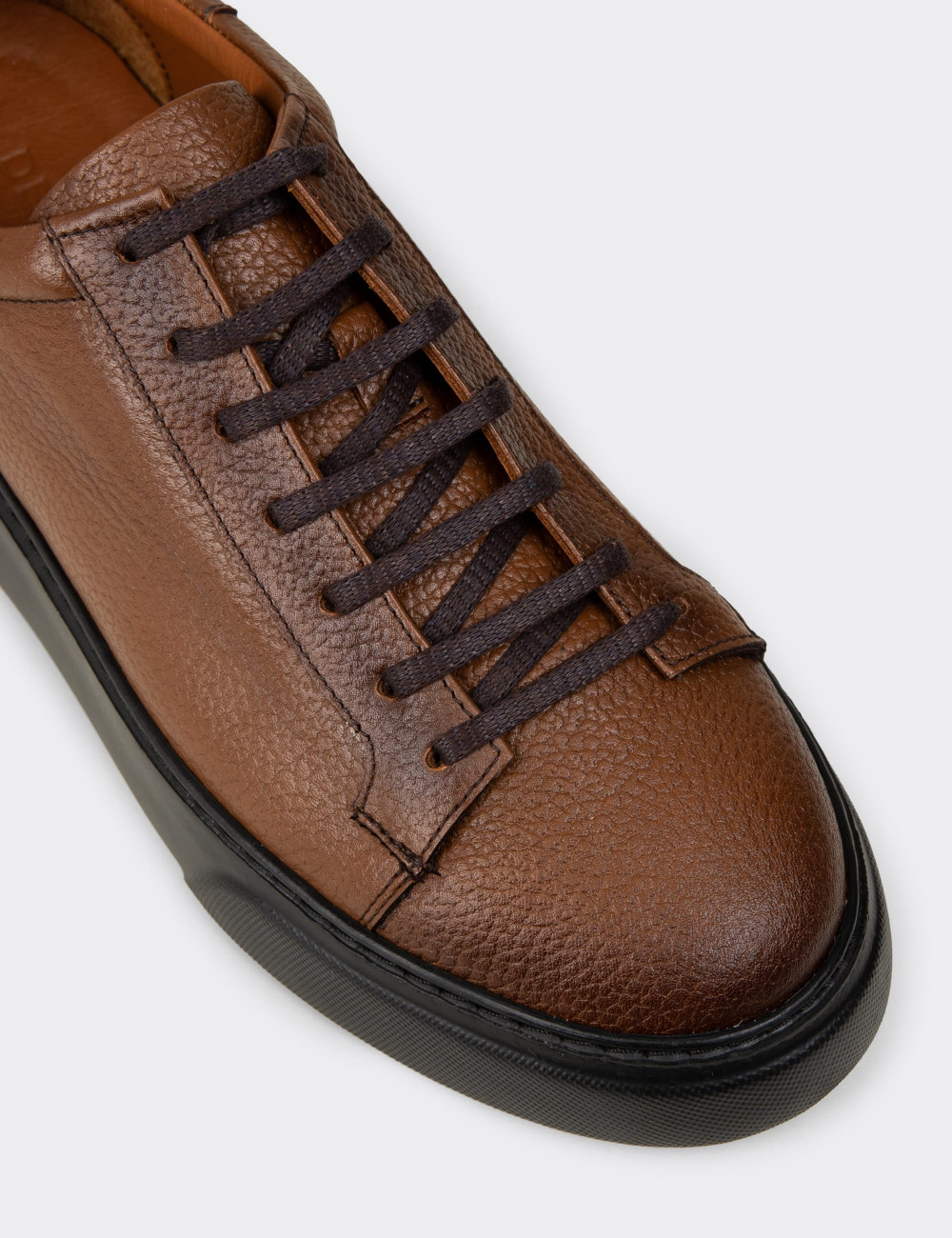 Erkek Hakiki Deri Taba Renk Sneaker Ayakkabı - M2501MTBAP04