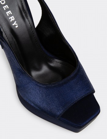 Kadın Lacivert Abiye Ayakkabı - SM229ZLCVM01