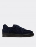 Deery Ayakkabı Deery Süet Erkek Lacivert Sneaker