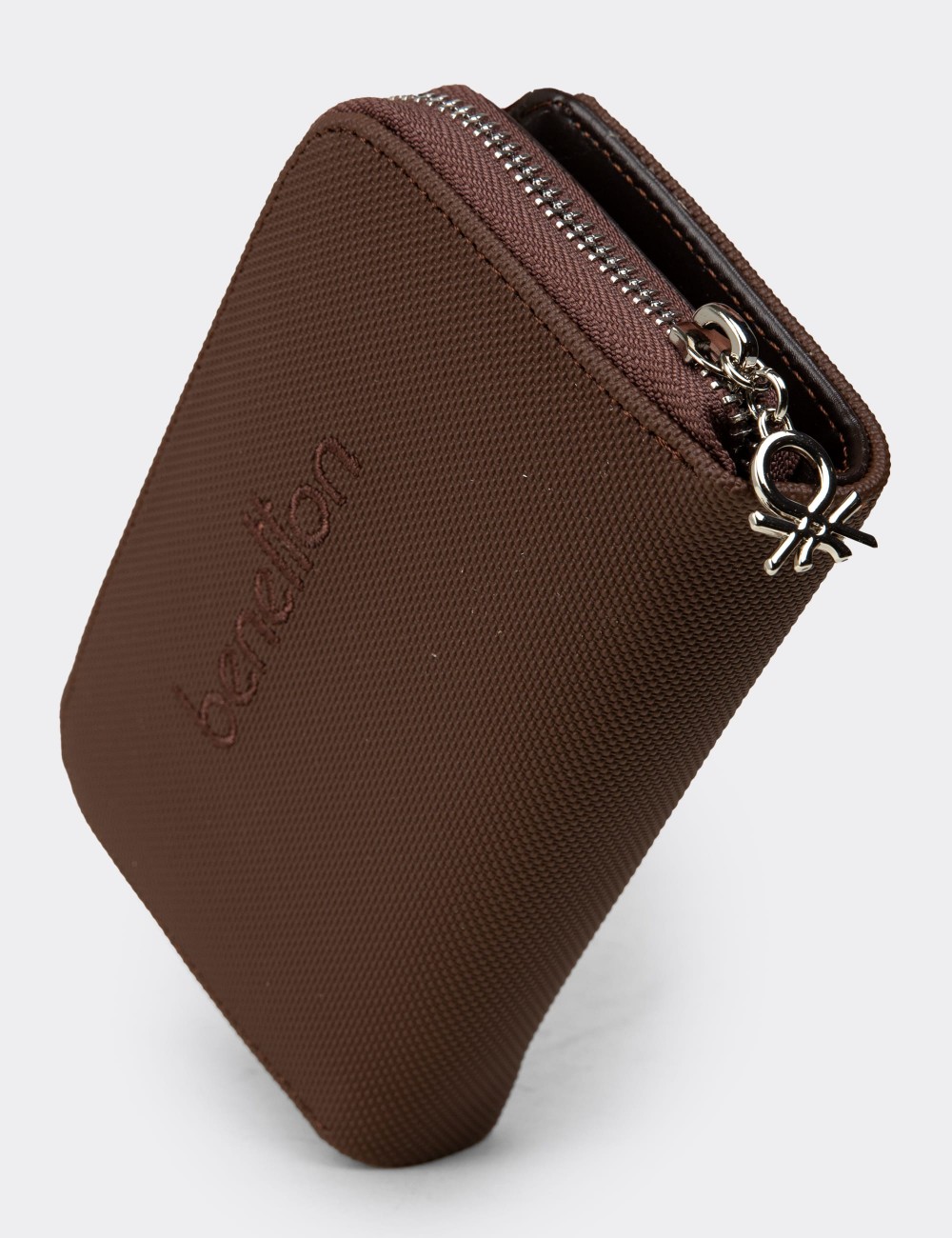 Kadın Kahverengi Yatay Cüzdan - Benetton - B0658ZKHVZ01