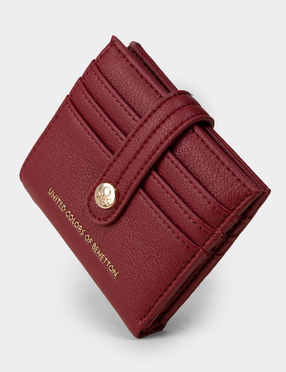 Benetton Bordo Yatay Kadın Cüzdanı - B1627ZBRDZ01