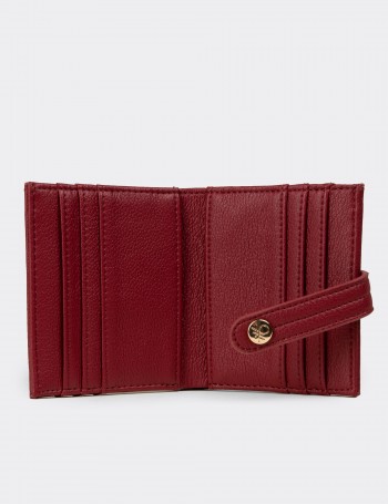 Benetton Bordo Yatay Kadın Cüzdanı - B1627ZBRDZ01