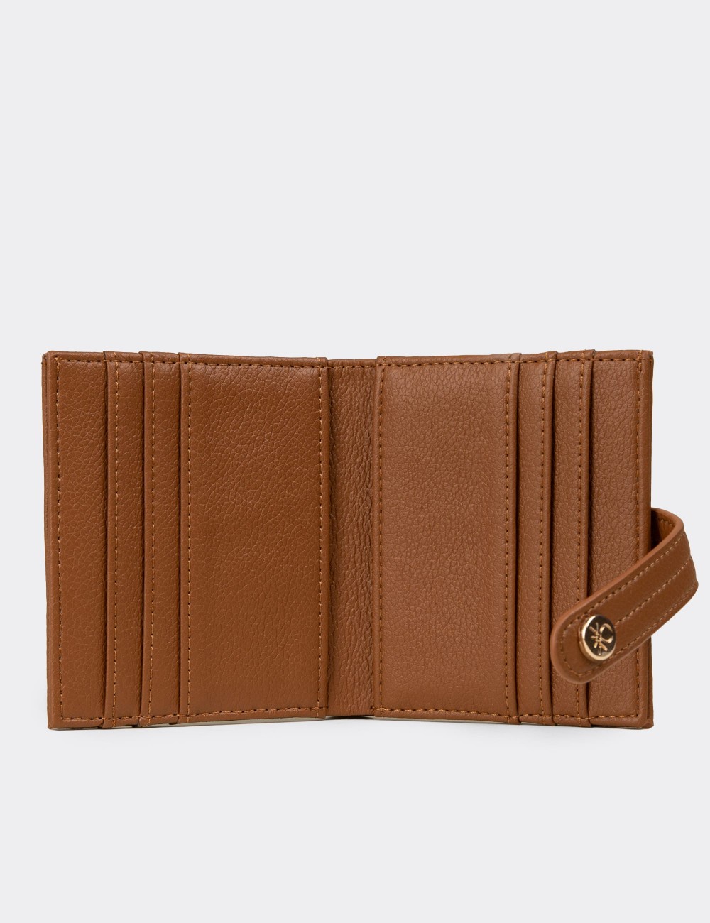 Benetton Taba Rengi Yatay Kadın Cüzdanı - B1627ZTBAZ01