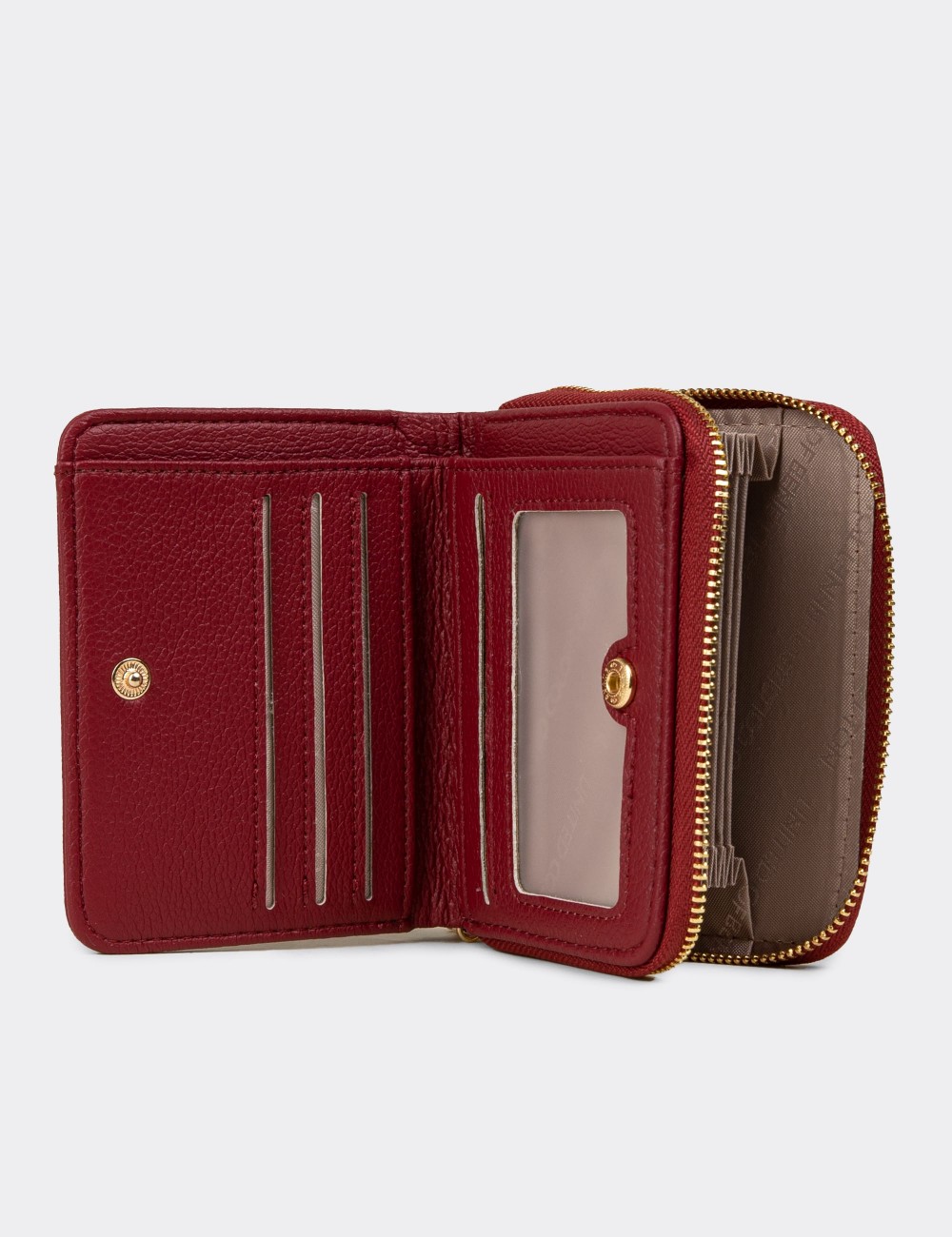 Benetton Bordo Yatay Kadın Cüzdanı - B1628ZBRDZ01