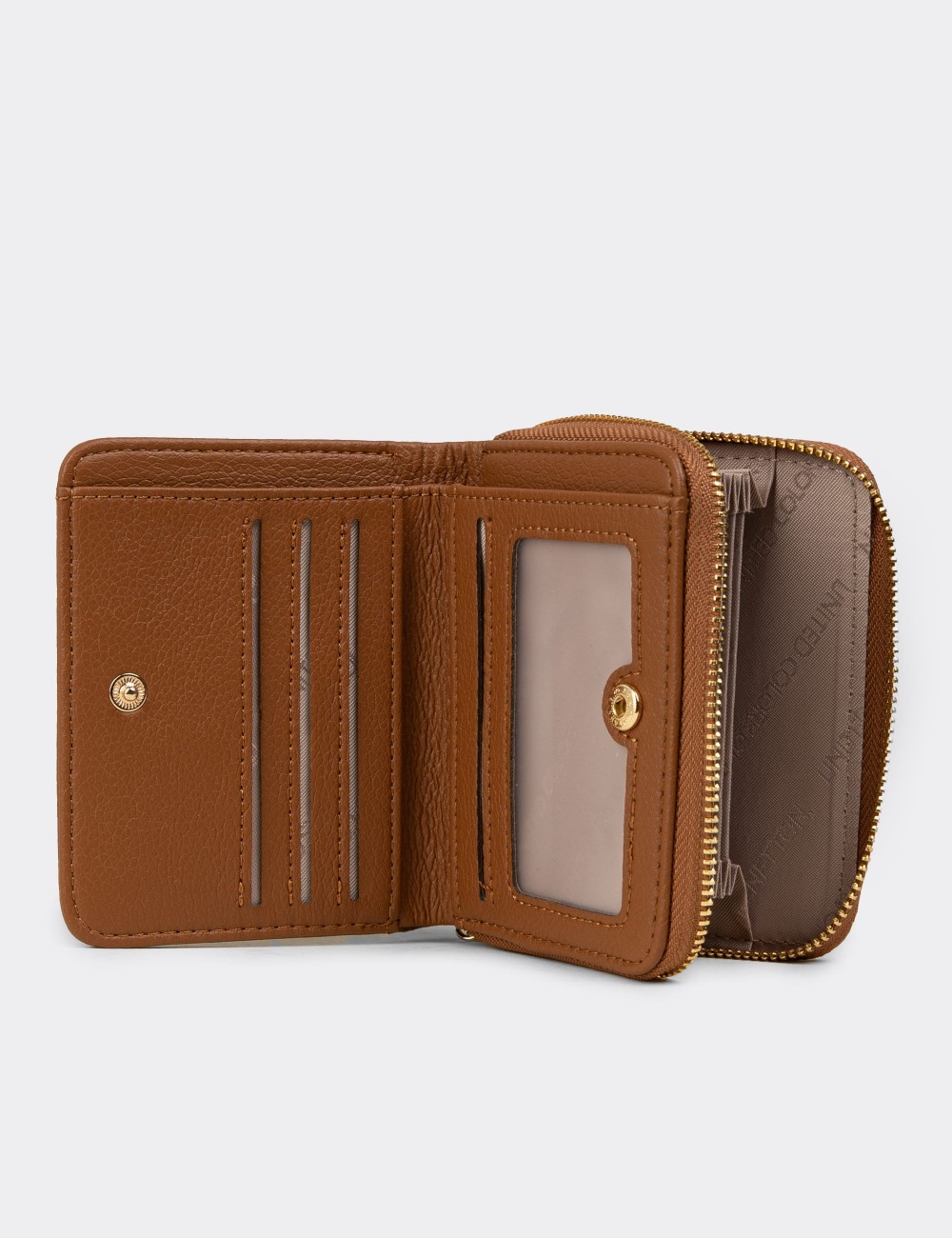 Benetton Taba Rengi Yatay Kadın Cüzdanı - B1628ZTBAZ01