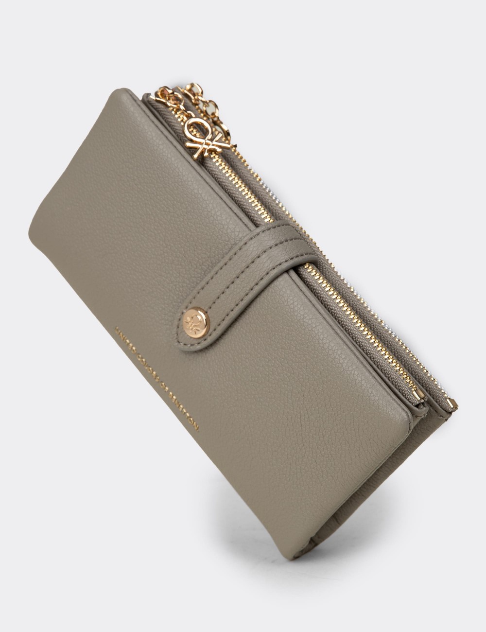 Kadın Vizon Rengi Yatay Cüzdan - Benetton - B1631ZVZNZ01