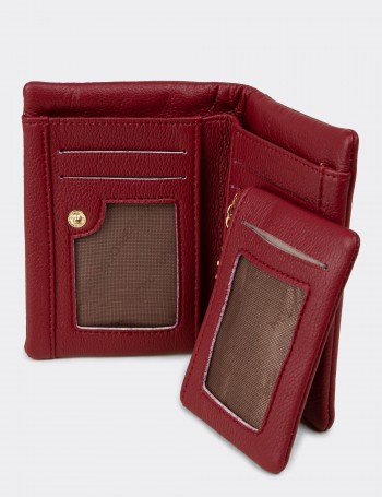 Benetton Bordo Yatay Kadın Cüzdanı - B1632ZBRDZ01