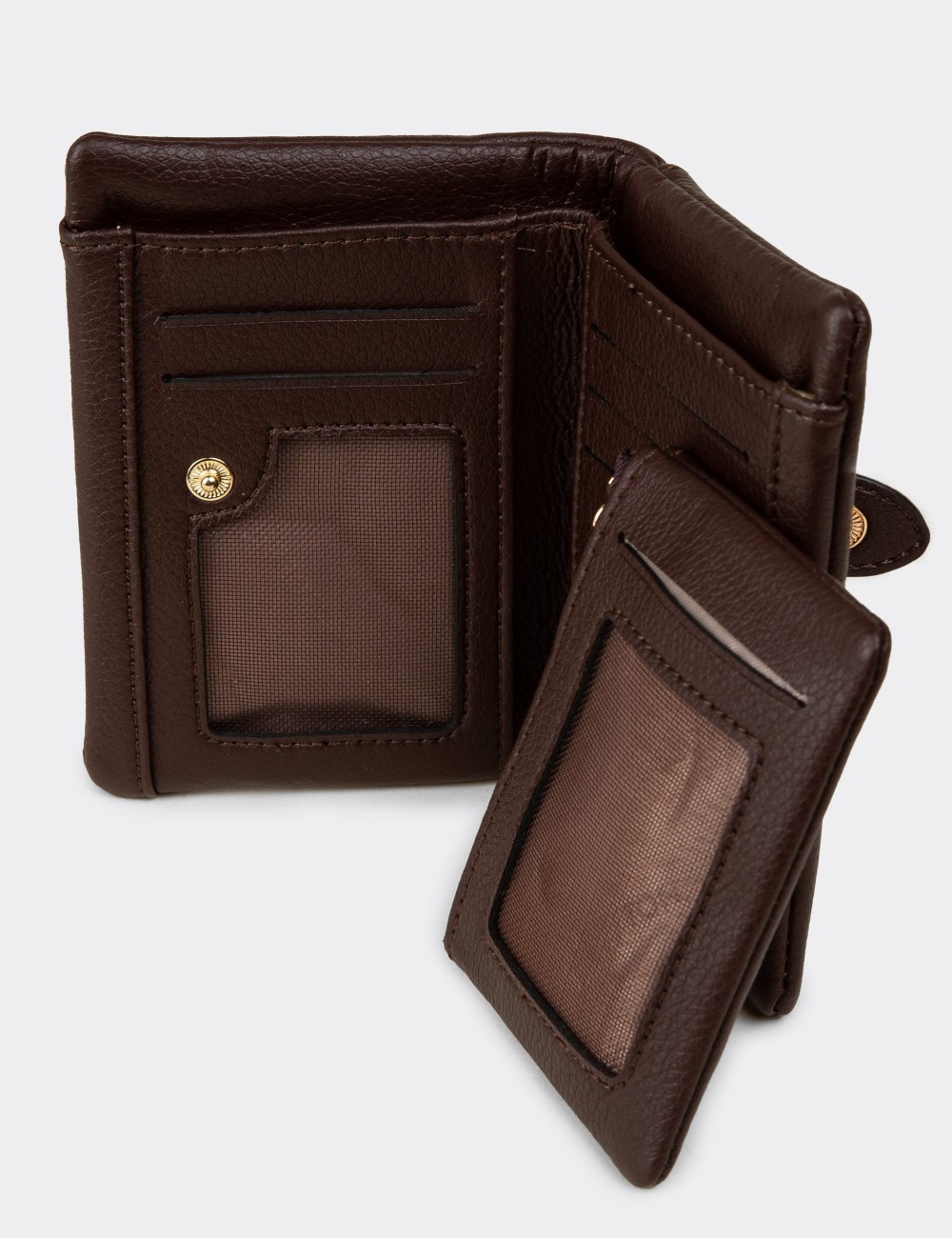 Benetton Kahverengi Yatay Kadın Cüzdanı - B1632ZKHVZ01