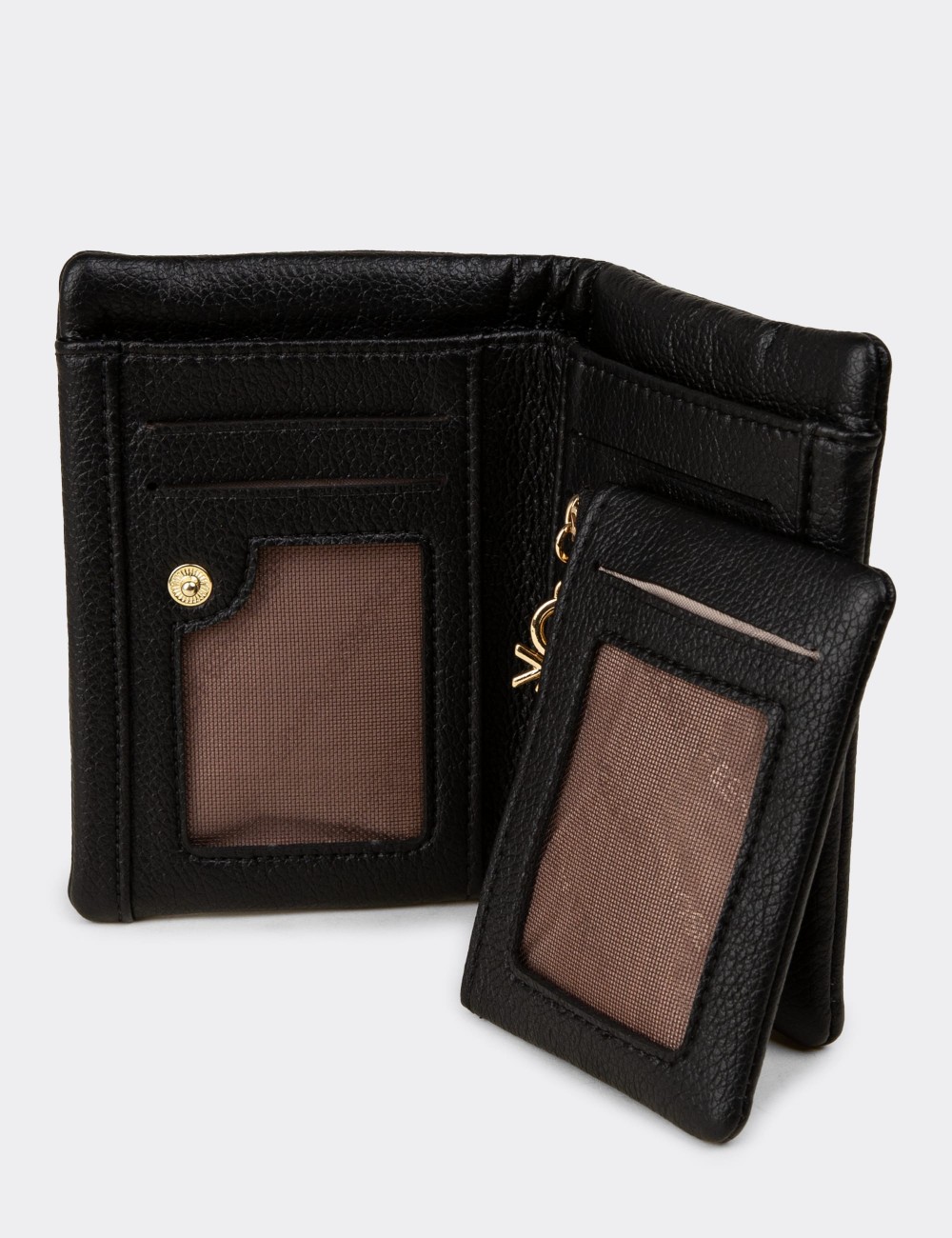 Benetton Siyah Yatay Kadın Cüzdanı - B1632ZSYHZ01