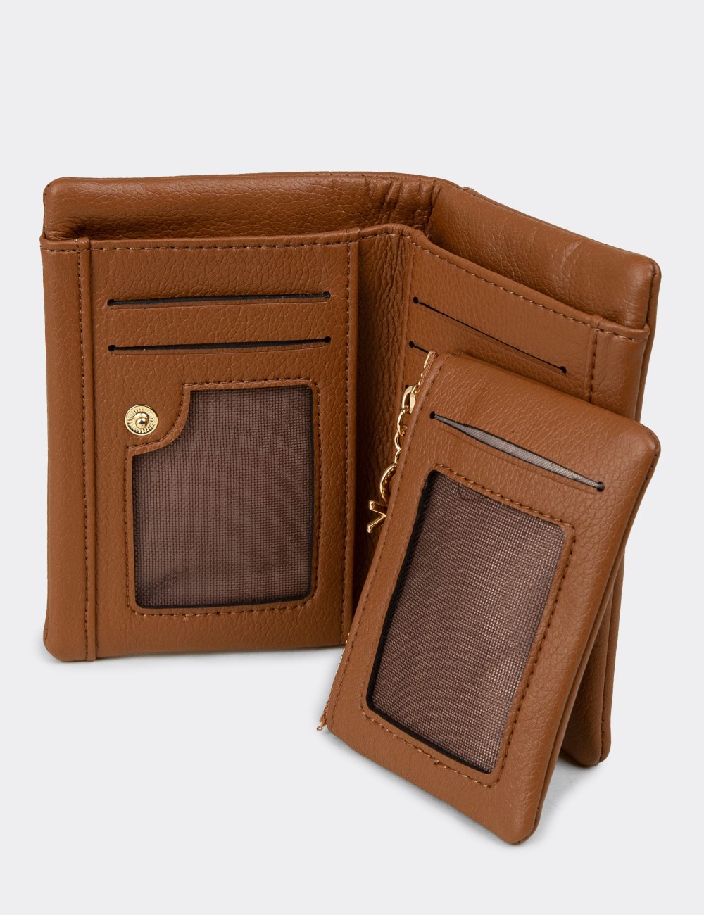 Benetton Taba Rengi Yatay Kadın Cüzdanı - B1632ZTBAZ01