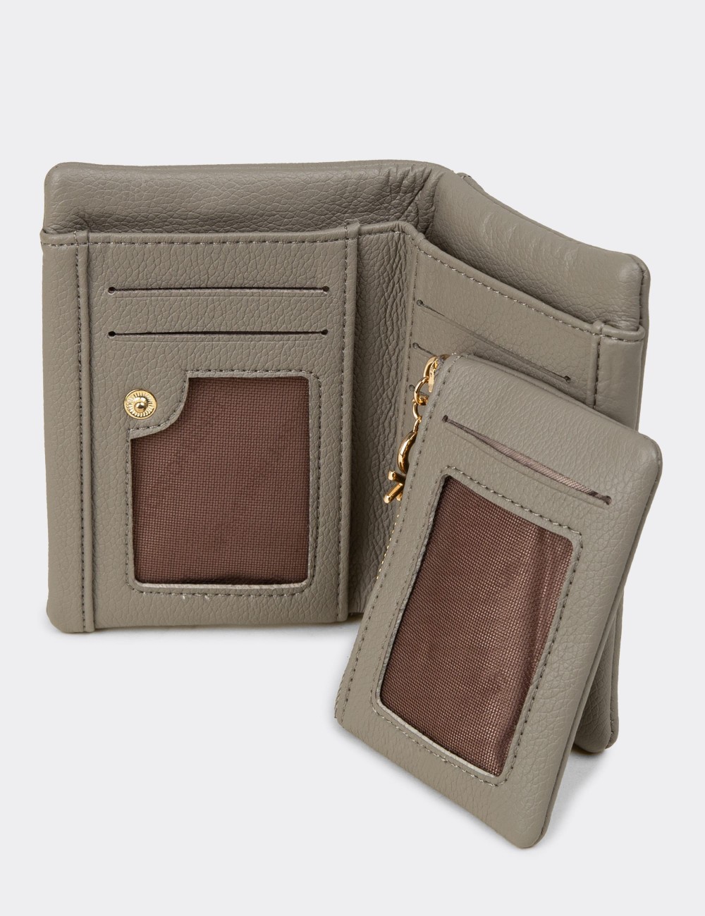 Benetton Vizon Rengi Yatay Kadın Cüzdanı - B1632ZVZNZ01