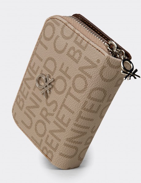 Benetton Vizon Rengi Yatay Kadın Cüzdanı