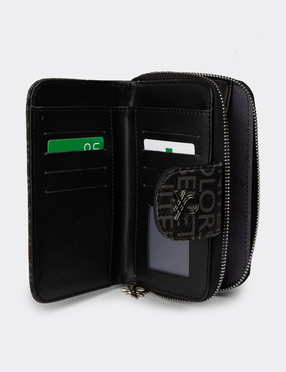 Siyah Yatay Kadın Cüzdanı - Benetton - B1661ZSYHZ01