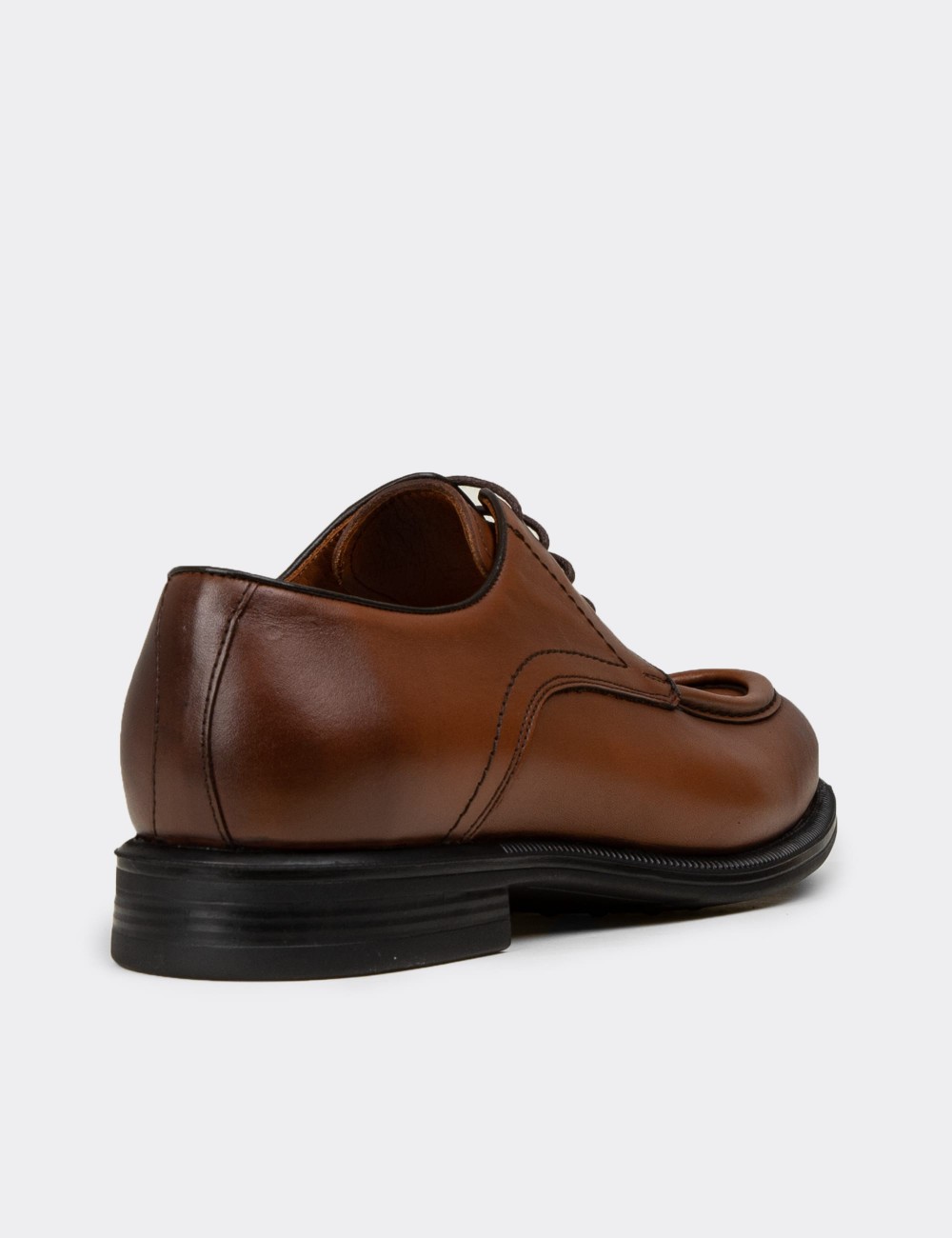 Erkek Taba Renk Hakiki Deri Klasik Ayakkabı - 02023MTBAC01