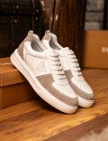 Erkek Hakiki Deri Beyaz Sneaker Ayakkabı
