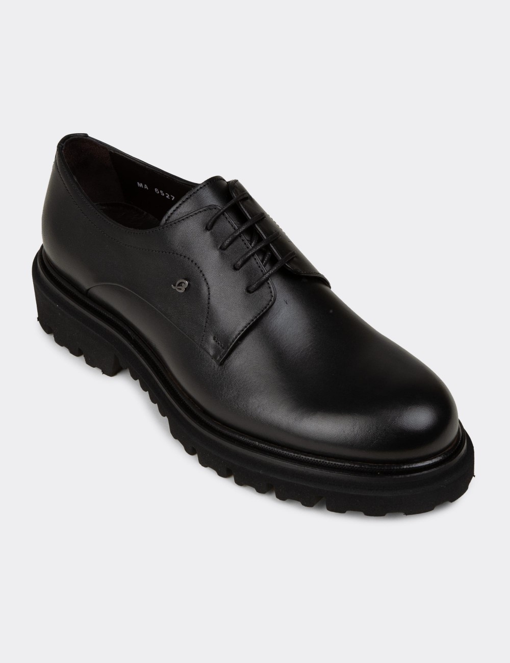 Erkek Hakiki Deri Siyah Günlük Ayakkabı - F6527MSYHP01