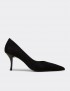 Deery Stiletto Deery Süet Sivri Kadın Siyah Burun