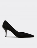 Deery Stiletto Deery Süet Sivri Kadın Siyah Burun