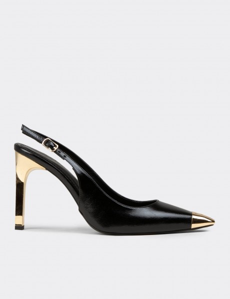 Deery Stiletto Deery Slingback Kadın Siyah