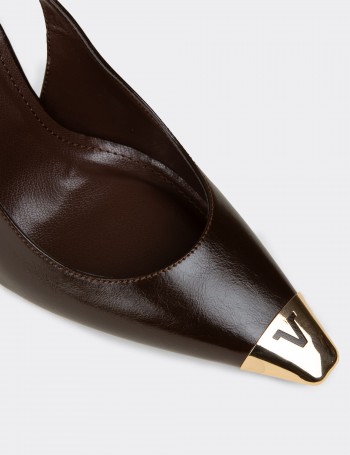 Kadın Kahverengi Slingback Stiletto - RD141ZKHVM01