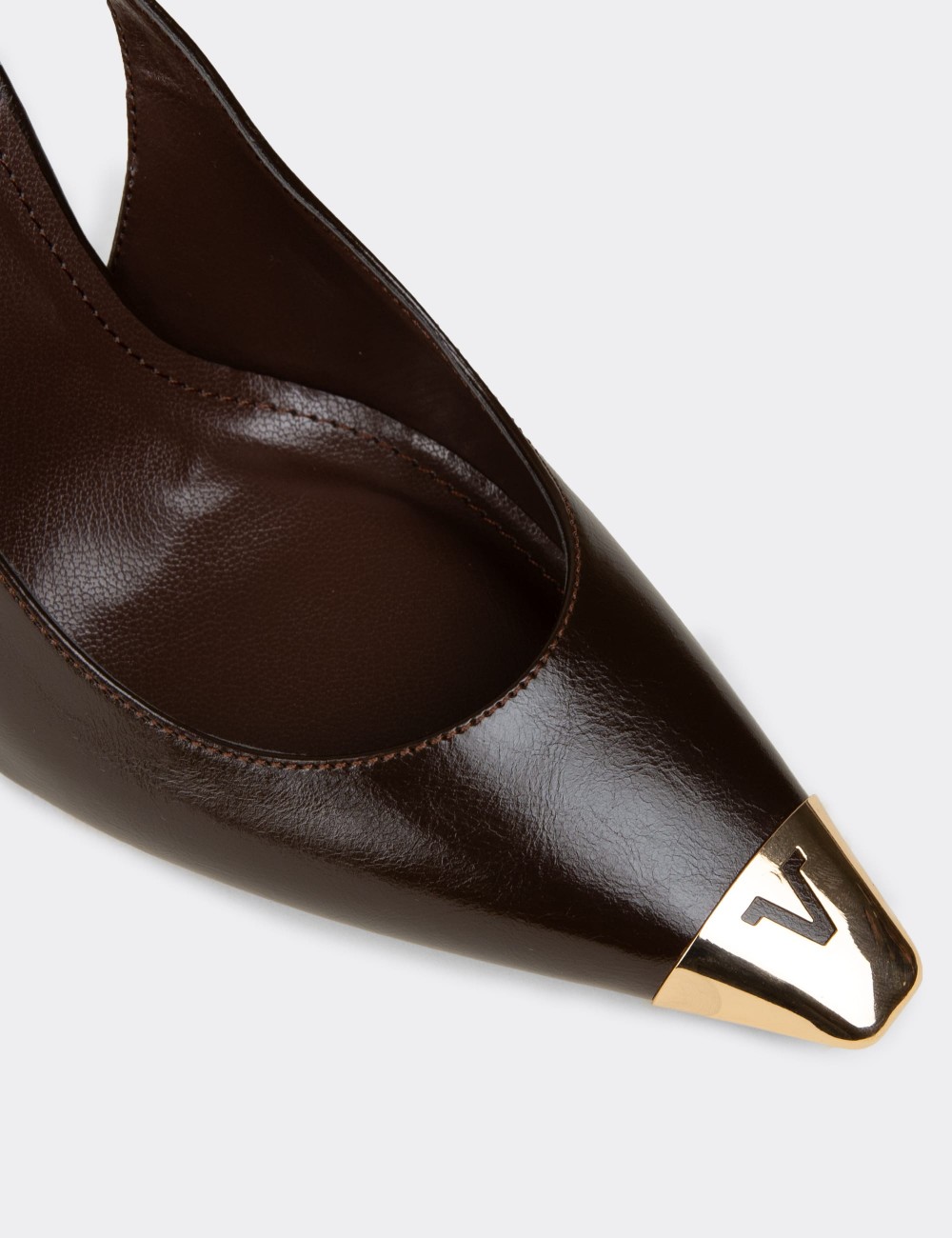 Kadın Kahverengi Slingback Stiletto - RD141ZKHVM01
