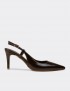 Deery Stiletto Deery Slingback Kadın Kahverengi