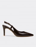 Deery Stiletto Deery Slingback Kadın Kahverengi