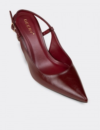 Kadın Bordo Slingback Stiletto - RD420ZBRDM01