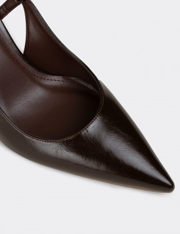 Kadın Kahverengi Slingback Stiletto - RD420ZKHVM01